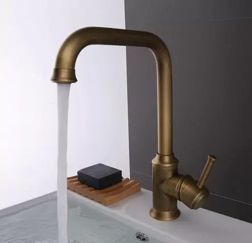 360° roterende kraan keuken badkamer keukenkranen messing kranen spoelbak retro