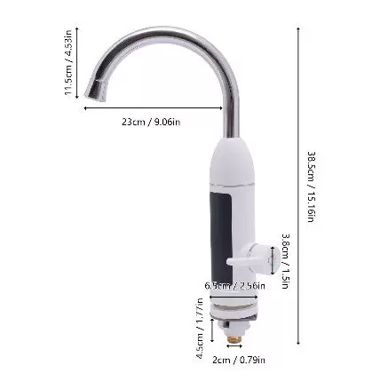 3000W 220V 360° elektrische kraan met LED digitale temperatuurweergave Instant warmwaterboiler
