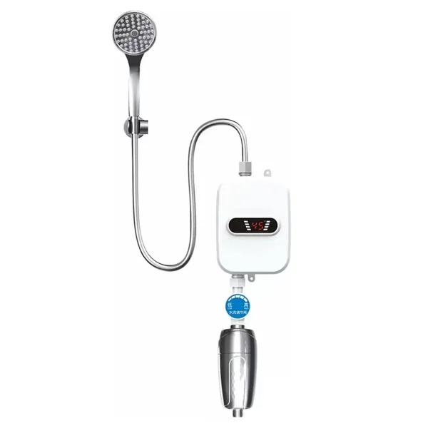 Chauffe-Eau Instantané Électronique 3500W Mini Chauffe-Eau Instantané + Pommeau de Douche