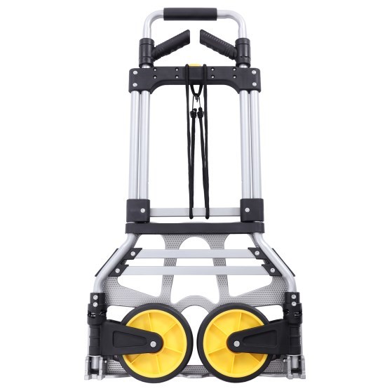 Chariot pliable pour transport portable, capacité de poids 120 kg, roues universelles