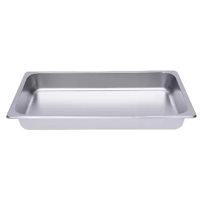 Set van 6 stapelbare roestvrijstalen containers 1/1 - Voor rechthoekige gastronomie