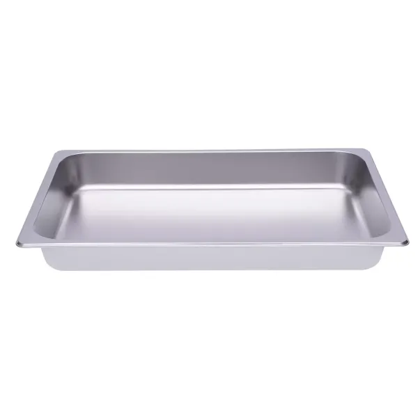 Lot de 6 récipients en acier inoxydable empilables 1/1 - Pour gastronomie rectangulaire