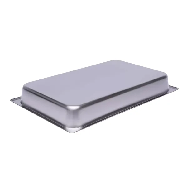 Lot de 6 récipients en acier inoxydable empilables 1/1 - Pour gastronomie rectangulaire Lot de 6 récipients en acier inoxydable empilables 1/1 - Pour gastronomie rectangulaire