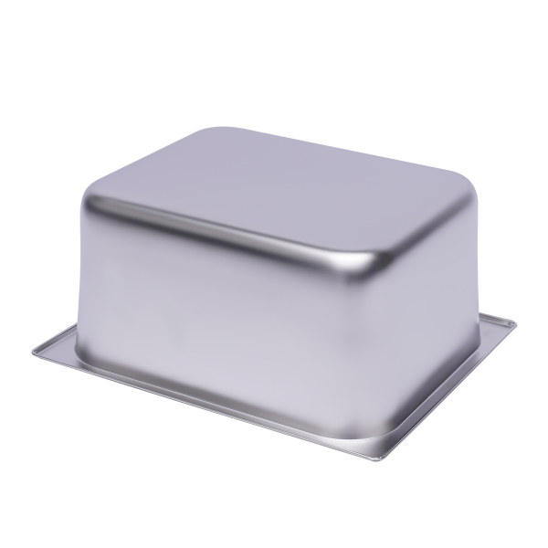 Lot de 6 casseroles de table à vapeur de 6 pouces de profondeur pour restaurant, poêle d'hôtel commerciale en acier inoxydable de calibre 201, acier inoxydable 201