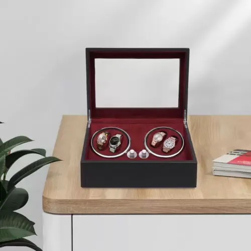 CNCEST Remontoir automatique pour 4+6 montres Boîte à montres CNCEST Remontoir automatique pour 4+6 montres Boîte à montres