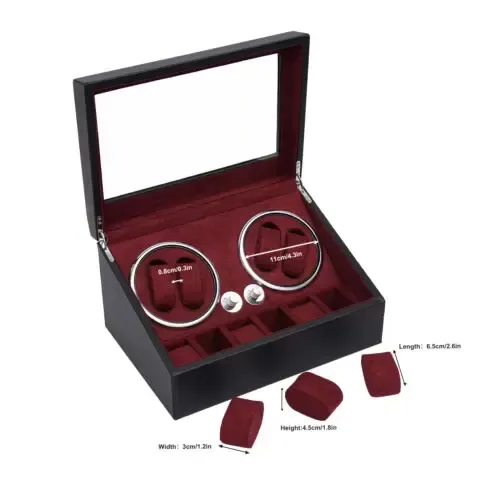 CNCEST Remontoir automatique pour 4+6 montres Boîte à montres