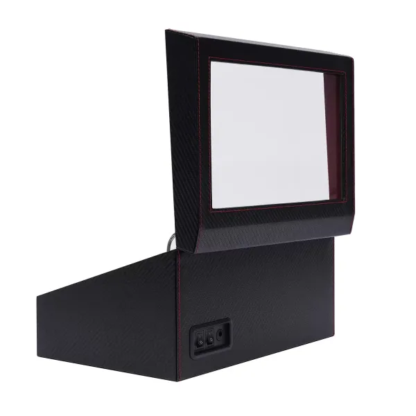 Remontoir automatique pour montres Moteur silencieux PU Boîtier de montre pour vitrine