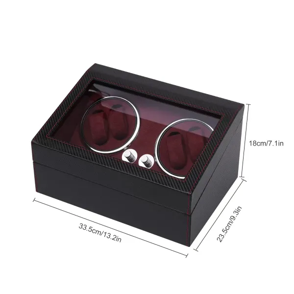 Remontoir automatique pour montres Moteur silencieux PU Boîtier de montre pour vitrine Remontoir automatique pour montres Moteur silencieux PU Boîtier de montre pour vitrine