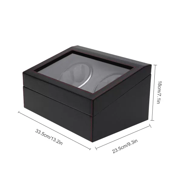 Remontoir automatique pour 4+6 chronomètres, moteur silencieux, boîtier en PU pour vitrine de montre