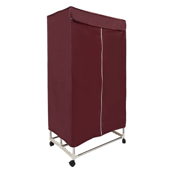 Lave-linge séchant, mini-séchoir portable pour appartements, commande tactile, fonction marche/arrêt et minuterie (rouge vin)