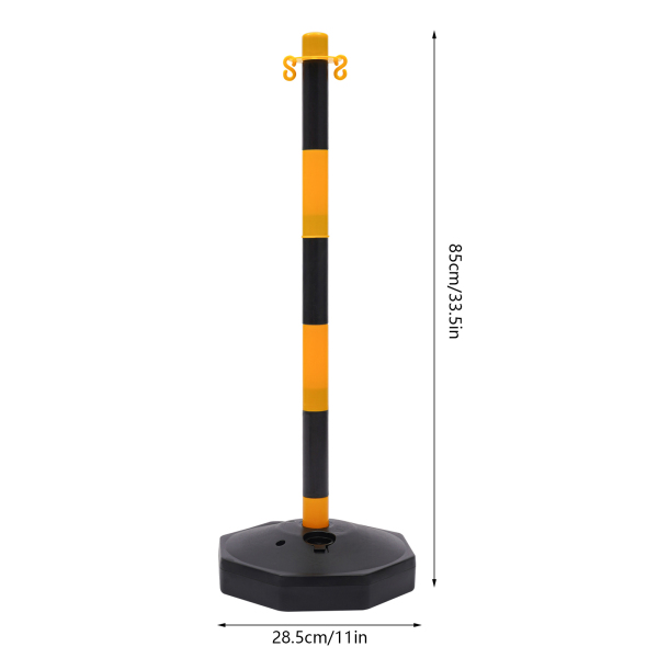 CNCEST Lot de 6 cônes de signalisation réglables avec base à remplir CNCEST Lot de 6 cônes de signalisation réglables avec base à remplir