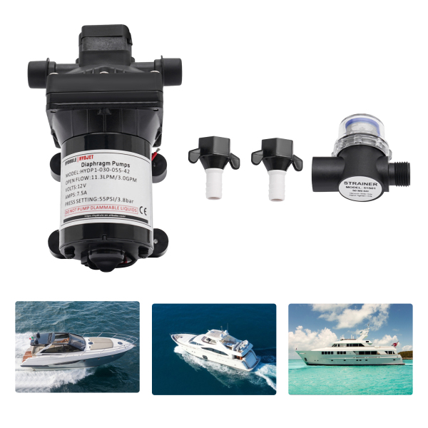 Pompe à membrane auto-amorçante - Pompe à eau haute pression - 12 V