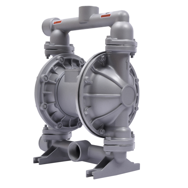 Double entrée de pompe à membrane pneumatique 1/2 pouces 4 sorties en alliage d'aluminium 44 GPM Max 115PSI QBK_40L