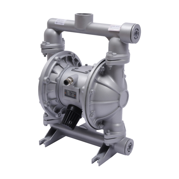 Double entrée de pompe à membrane pneumatique 1/2 pouces 4 sorties en alliage d'aluminium 44 GPM Max 115PSI QBK_40L Double entrée de pompe à membrane pneumatique 1/2 pouces 4 sorties en alliage d'aluminium 44 GPM Max 115PSI QBK_40L