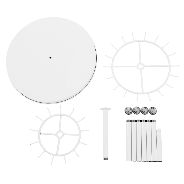 Présentoir pour ceintures - Porte-cravates blanc, support pour ceintures à fixer au sol,