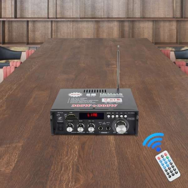Amplificateur de puissance BT-298A, amplificateur audio, prend en charge la carte SD, le disque U, Bluetooth et MP3