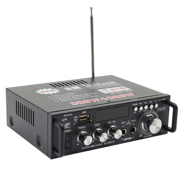 Amplificateur de puissance BT-298A, amplificateur audio, prend en charge la carte SD, le disque U, Bluetooth et MP3