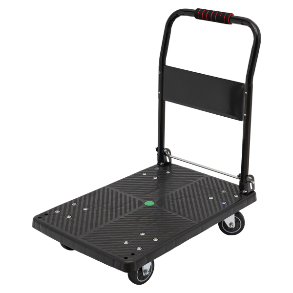 48 x 72 x 85 cm, chariot pliable à roues silencieuses, chariot à main plat