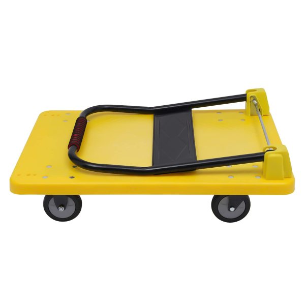 Chariot de transport pliable - Plate-forme pliante - Pour camion - Chariot à main - 400 kg - Avec roues rotatives à 360 degrés