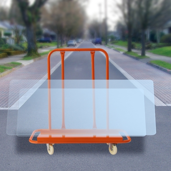 Chariot à panneaux pliants, cloison sèche, pour déplacer des tables pliantes, matelas, cloison sèche, Orange, 1600 lb
