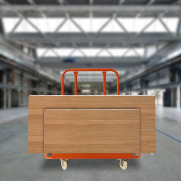 Chariot à panneaux pliants, cloison sèche, pour déplacer des tables pliantes, matelas, cloison sèche, Orange, 1600 lb