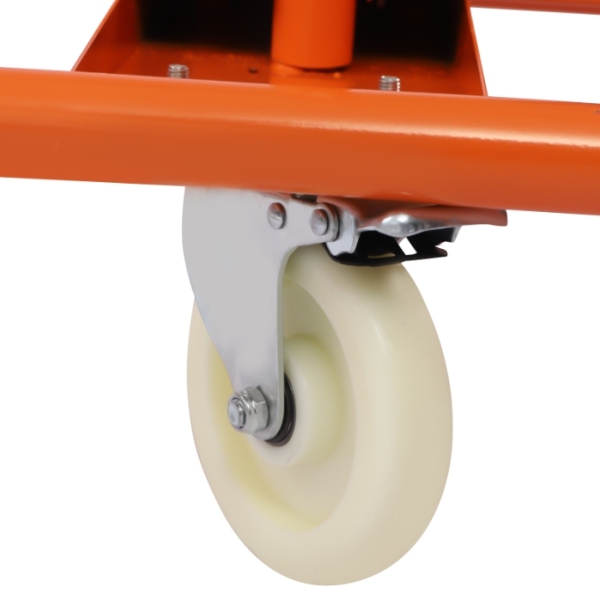 Chariot à panneaux pliants, cloison sèche, pour déplacer des tables pliantes, matelas, cloison sèche, Orange, 1600 lb