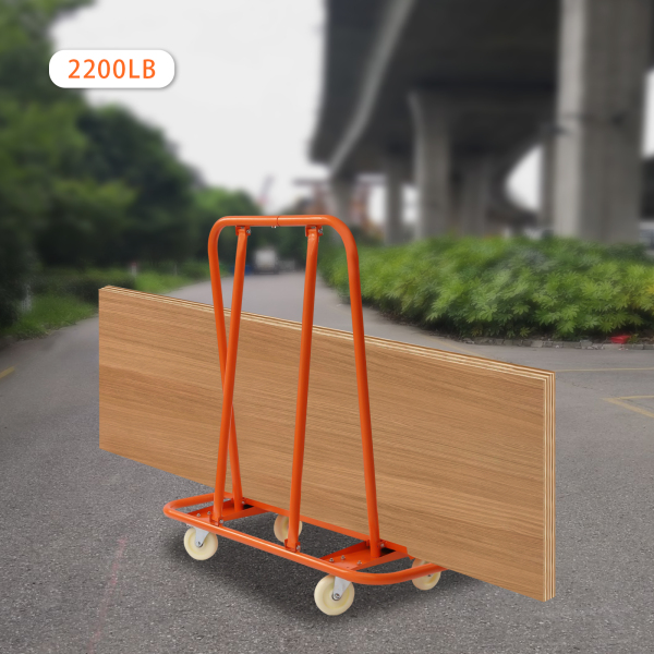 Chariot pour cloisons sèches, capacité de charge 2200 LBS, robuste avec quatre roues