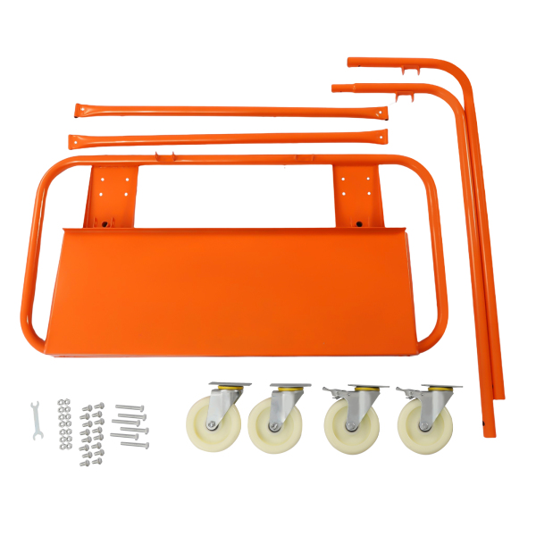 Chariot pour cloisons sèches, capacité de charge 2200 LBS, robuste avec quatre roues Chariot pour cloisons sèches, capacité de charge 2200 LBS, robuste avec quatre roues