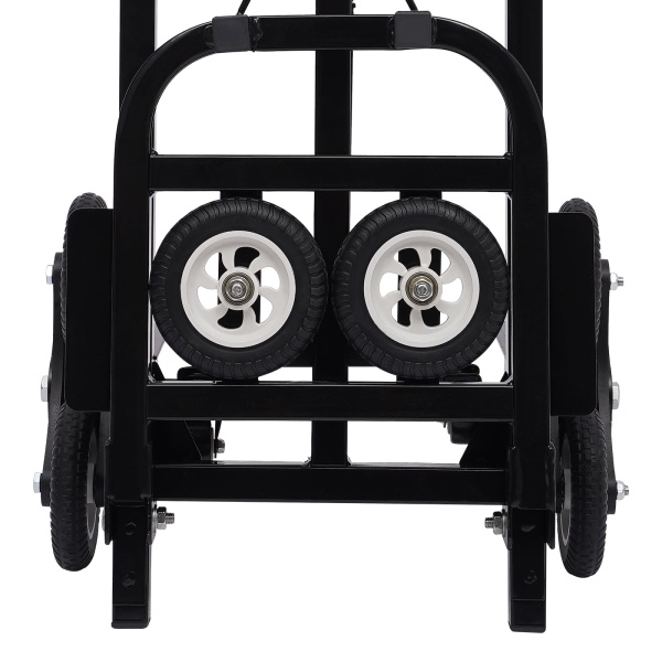 Diable pliable 150 kg - Chariot de transport en acier - Accoudoir réglable en hauteur - Chariot d'escalier avec 10 roues Diable pliable 150 kg - Chariot de transport en acier - Accoudoir réglable en hauteur - Chariot d'escalier avec 10 roues