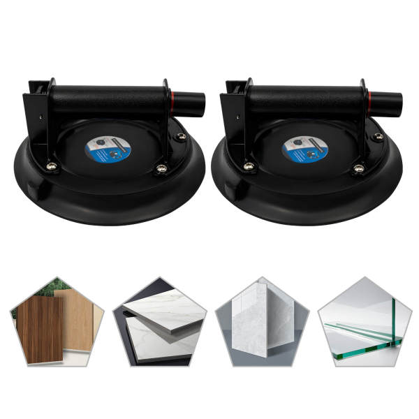 Lot de 2 vérins d'aspiration sous vide pour vitres - Pour surfaces plates et lisses - Charge maximale : 220 lbs Lot de 2 vérins d'aspiration sous vide pour vitres - Pour surfaces plates et lisses - Charge maximale : 220 lbs