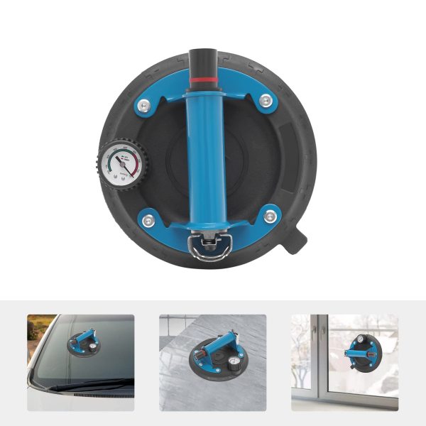 Ventouse concave sous vide pour le granit et le verre de levage à ventouse en verre avec poignée et pompe, capacité de charge de 240lbs Ventouse concave sous vide pour le granit et le verre de levage à ventouse en verre avec poignée et pompe, capacité de charge de 240lbs