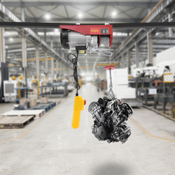 Palan électrique à câble métallique de 600 kg avec arrêt d'urgence de 12 m, palan électrique avec télécommande à câble, palan électrique pour garage, entrepôts Palan électrique à câble métallique de 600 kg avec arrêt d'urgence de 12 m, palan électrique avec télécommande à câble, palan électrique pour garage, entrepôts