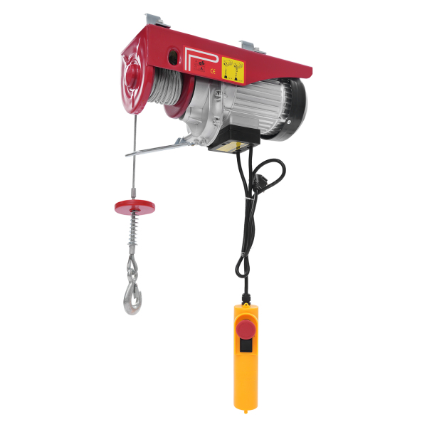 Palan électrique à câble métallique de 600 kg avec arrêt d'urgence de 12 m, palan électrique avec télécommande à câble, palan électrique pour garage, entrepôts Palan électrique à câble métallique de 600 kg avec arrêt d'urgence de 12 m, palan électrique avec télécommande à câble, palan électrique pour garage, entrepôts