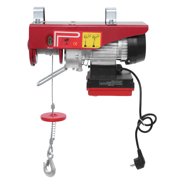 Palan électrique à câble métallique de 250 kg 12 m avec télécommande sans fil, palan électrique à commande sans fil, palan électrique à double élingue Palan électrique à câble métallique de 250 kg 12 m avec télécommande sans fil, palan électrique à commande sans fil, palan électrique à double élingue