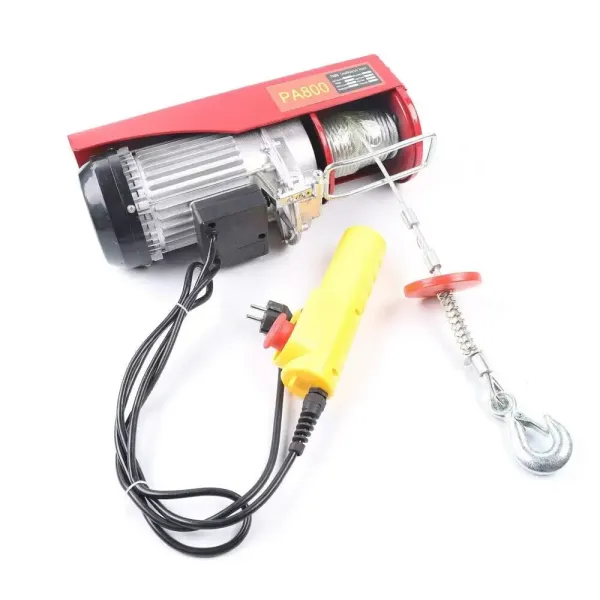 Palan électrique 800/1000 kg avec interrupteur d'arrêt d'urgence 220 V 1600 W Treuil électrique IP40 - Classe de protection 6 mm