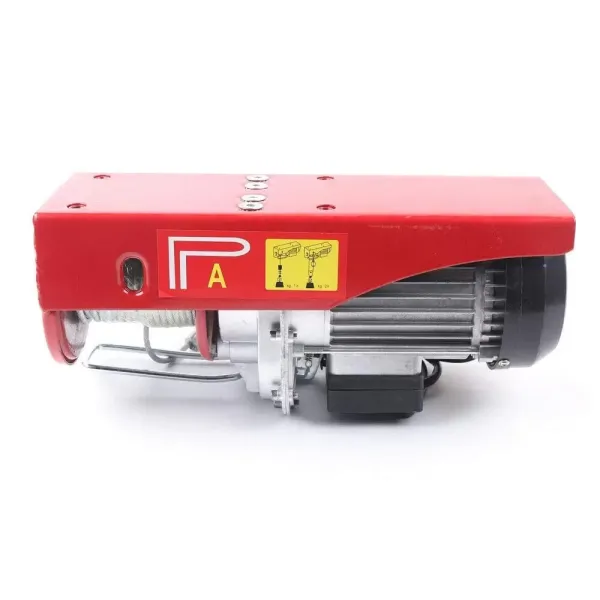 Palan électrique 800/1000 kg avec interrupteur d'arrêt d'urgence 220 V 1600 W Treuil électrique IP40 - Classe de protection 6 mm Palan électrique 800/1000 kg avec interrupteur d'arrêt d'urgence 220 V 1600 W Treuil électrique IP40 - Classe de protection 6 mm