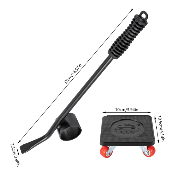 Roulettes pour meubles, ensemble de roulettes de transport, roues en PVC pivotantes à 360 degrés