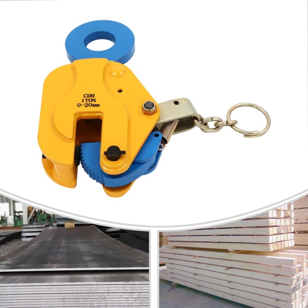 Pince de levage de plaques verticales, pince de levage de tôles, pince de levage de plaques à usage intensif, capacité de charge 1T/ 2204.62 lbs