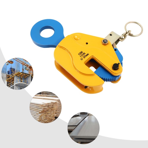 Pince de levage de plaques verticales, pince de levage de tôles, pince de levage de plaques à usage intensif, capacité de charge 1T/ 2204.62 lbs