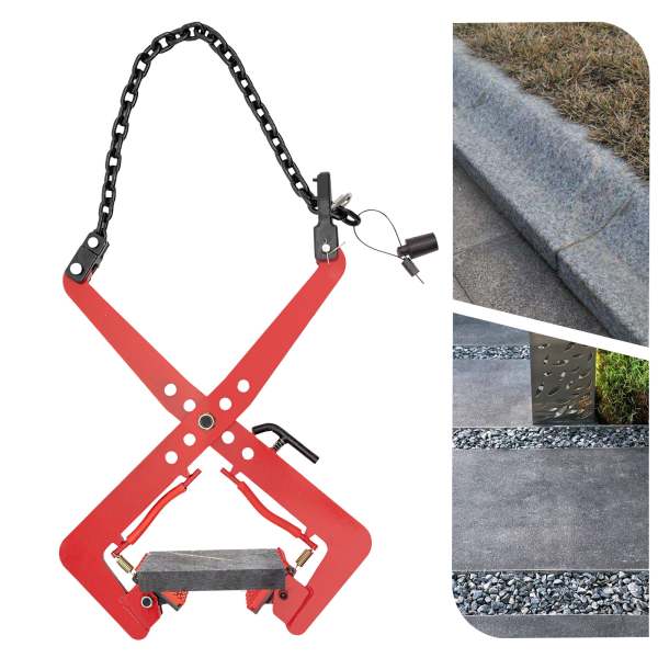 Pinces de levage pince de plaque d'acier verticale de dalles Pince de décalage pour trottoirs 350kg pour transport de pierres lourdes, bois Pinces de levage pince de plaque d'acier verticale de dalles Pince de décalage pour trottoirs 350kg pour transport de pierres lourdes, bois