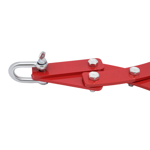 Pince à bois, pince forestière pour troncs d'arbres jusqu'à 635 mm, force de traction 1000 kg (rouge)