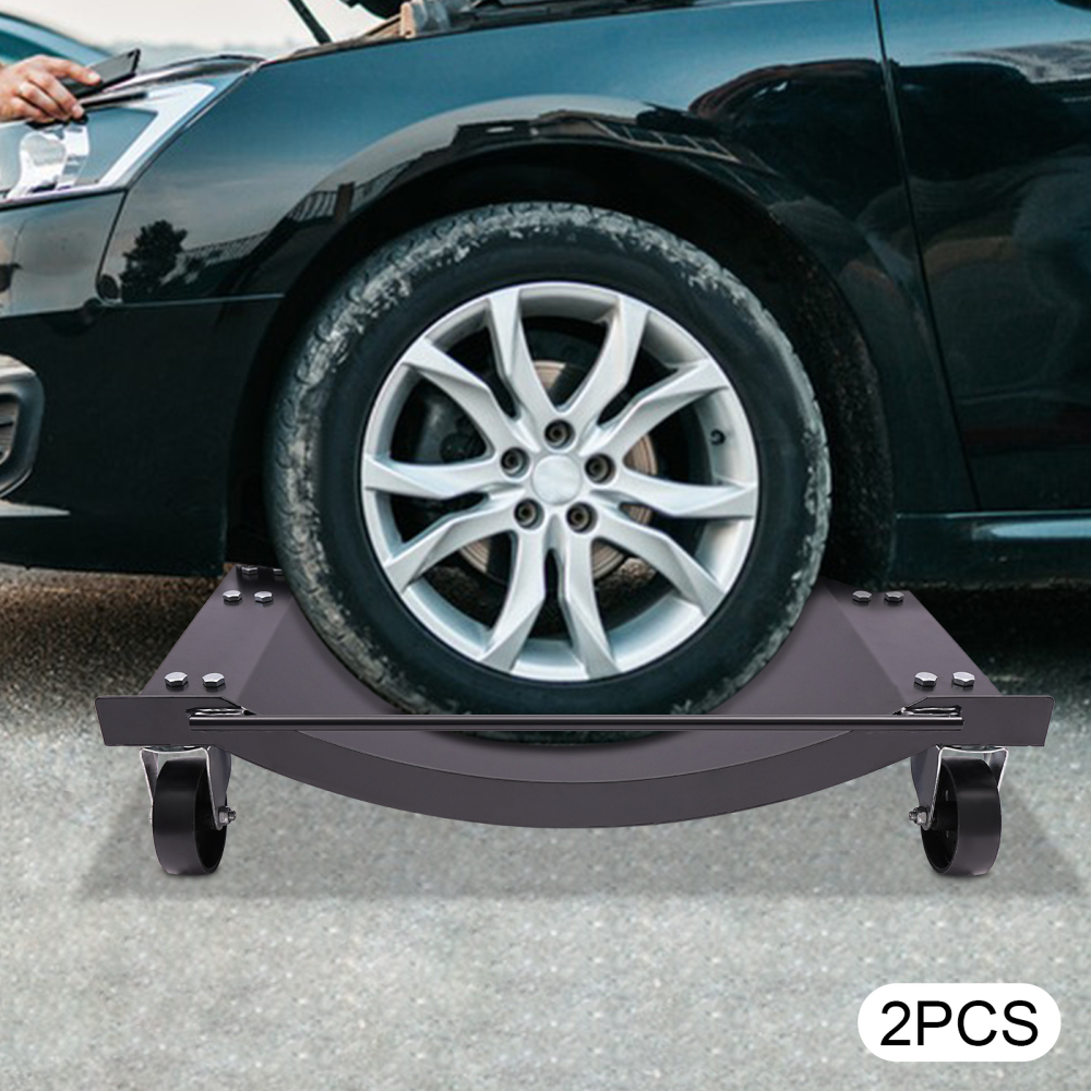 2 x outils de déplacement de voiture portables, outils de déplacement de voiture de 2000lb, planche de déplacement de voiture, noir