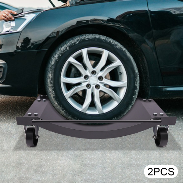 2 x outils de déplacement de voiture portables, outils de déplacement de voiture de 2000lb, planche de déplacement de voiture, noir