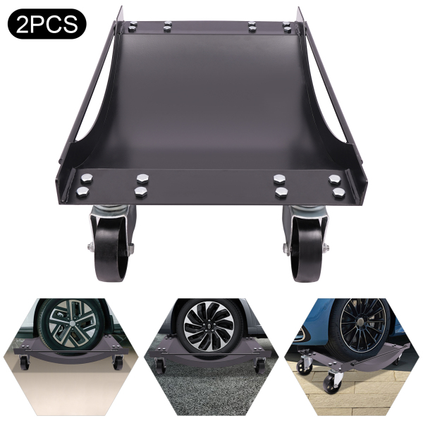 2 x outils de déplacement de voiture portables, outils de déplacement de voiture de 2000lb, planche de déplacement de voiture, noir