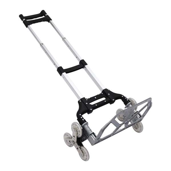 Chariot d'escalier pliable à 6 roues capacité de charge 75 kg Chariot à main pliable pour  maison, bureau, voyage ou shopping