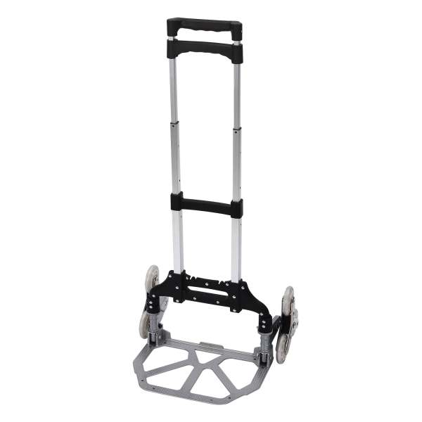 Chariot d'escalier pliable à 6 roues capacité de charge 75 kg Chariot à main pliable pour  maison, bureau, voyage ou shopping