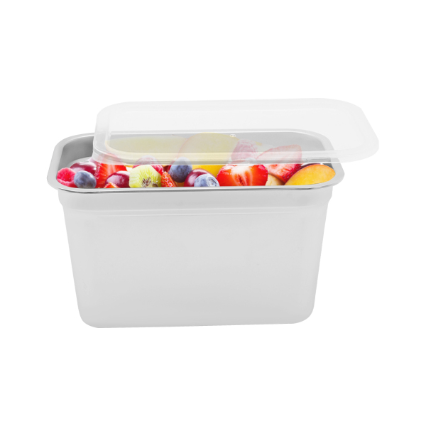 8 casseroles d'hôtel de 15 cm, marmites vapeur en acier inoxydable, récipients alimentaires en acier inoxydable avec couvercles