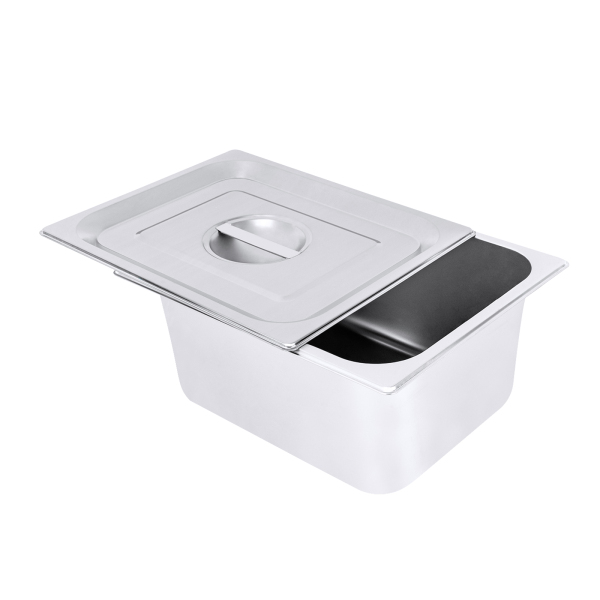 4 paquets de marmites à vapeur en acier inoxydable, Capacité de chaque produit : 7L, 32.5*26.5*26.5*15cm, Argent