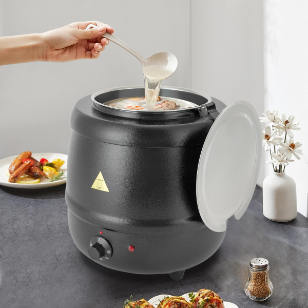 Chauffe-soupe CNCEST, chauffe-soupe électrique, chauffe-plats avec couvercle