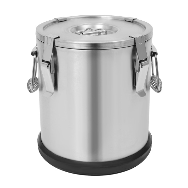 Seau isolé de 12 L avec base, seau isolé de 2,64 gallons, seau isolé chaud et froid à base épaisse avec couvercle